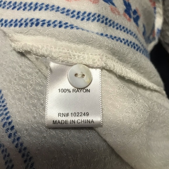 Pixley 3/4 Peasant Blouse M - Picture 4 of 4